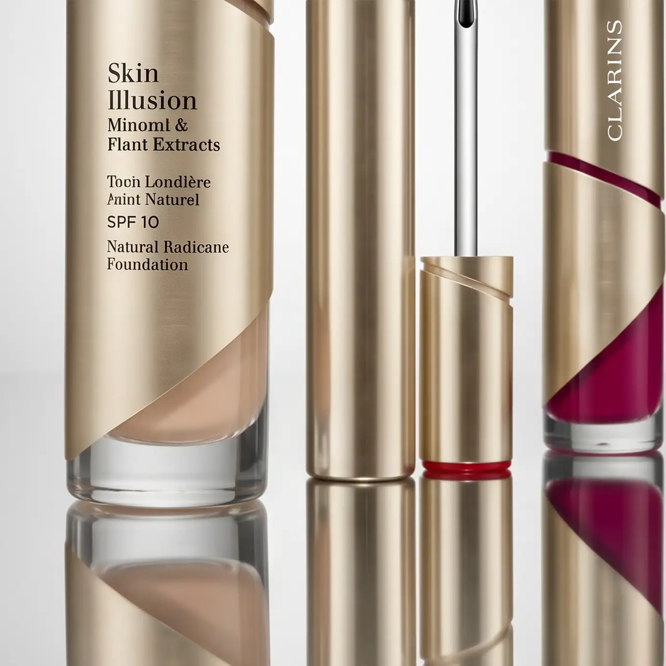 Design packaging skin illusion Clarins par L'agence Gae 