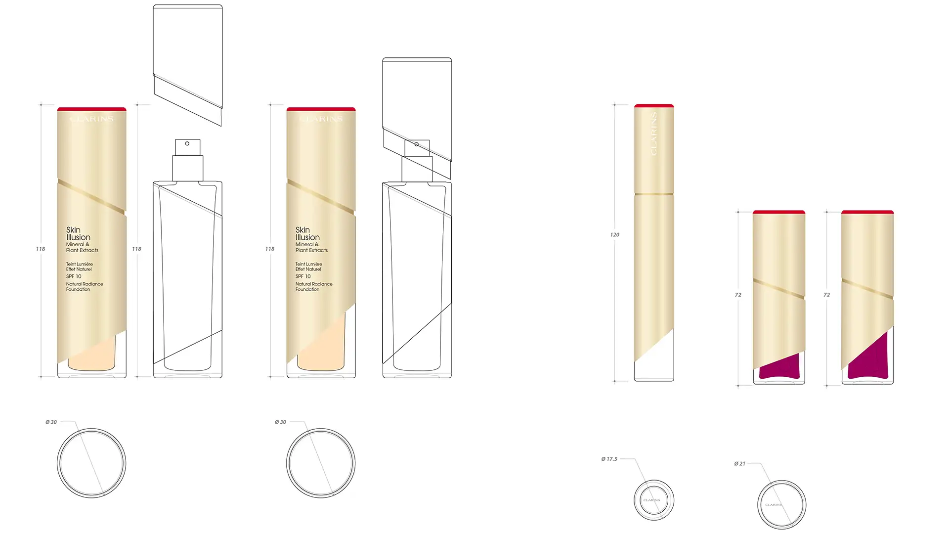 Image de marque Clarins - réalisation Agence Gae